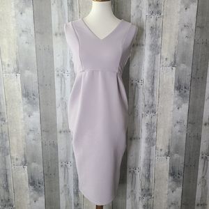 NEW Asos Lavender Fitted Open Back Midi Dress